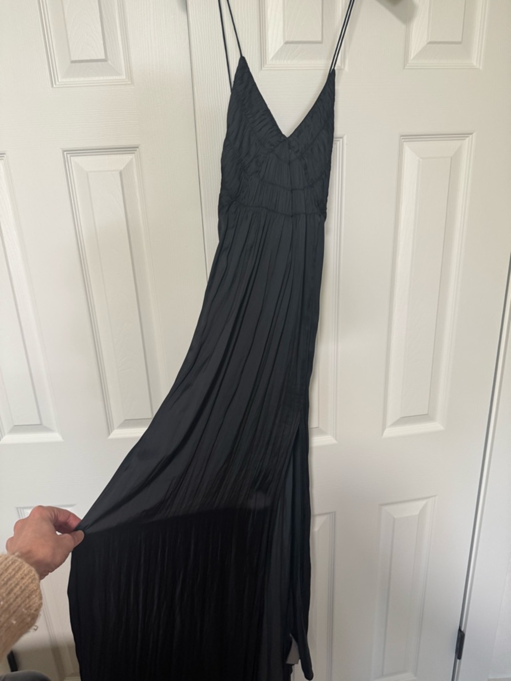Zadig & Voltaire Black Spaghetti-Strap Maxi Dress